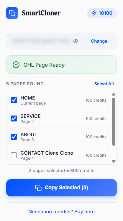 Select Pages to Copy